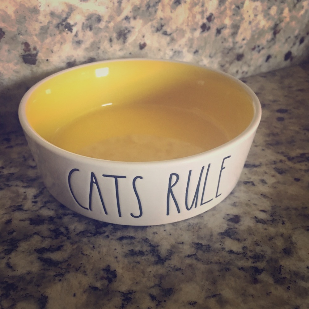 Rae Dunn cat food bowl